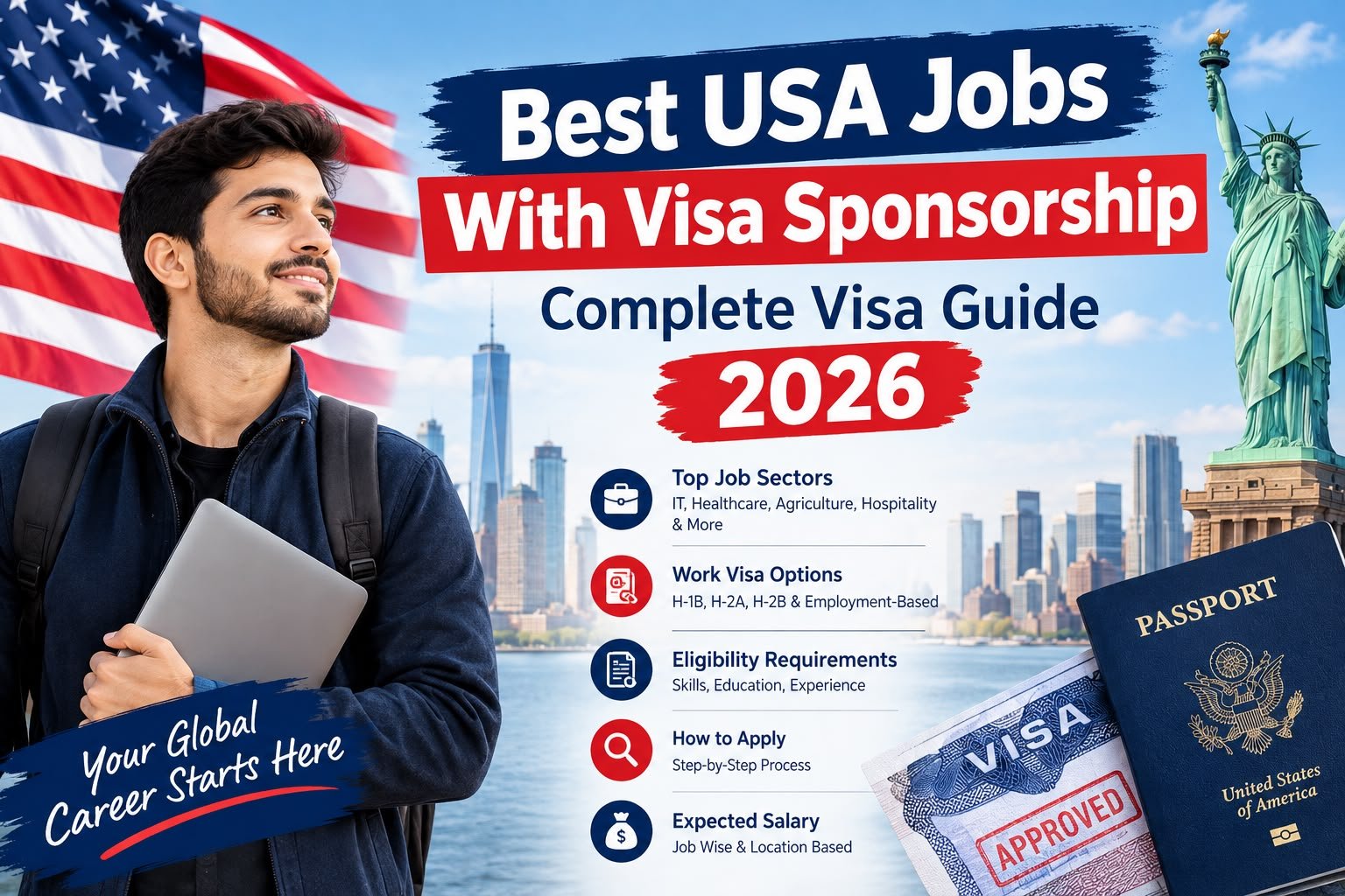 Best USA Jobs With Visa Sponsorship Compelet Visa Guide 2026